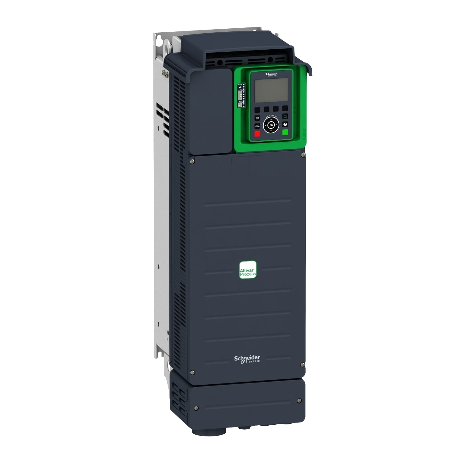 ATV930D37N4 Altivar 3-Phase Standard AC Variable Speed Drive With Braking Chopper Unit, Category C2/C3 Integrated EMC Filter, 400 to 480 V AC, 48.3/54.8/57.3/66.2 A, 40 hp, 50 hp, 8.9 in W x 10.79 in D