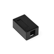 41089-1EP QuickPort 1-Port Outlet Box, Snap-In Module, For Use With Individual QuickPort Snap-In Connector Module, Surface Mount, Plastic