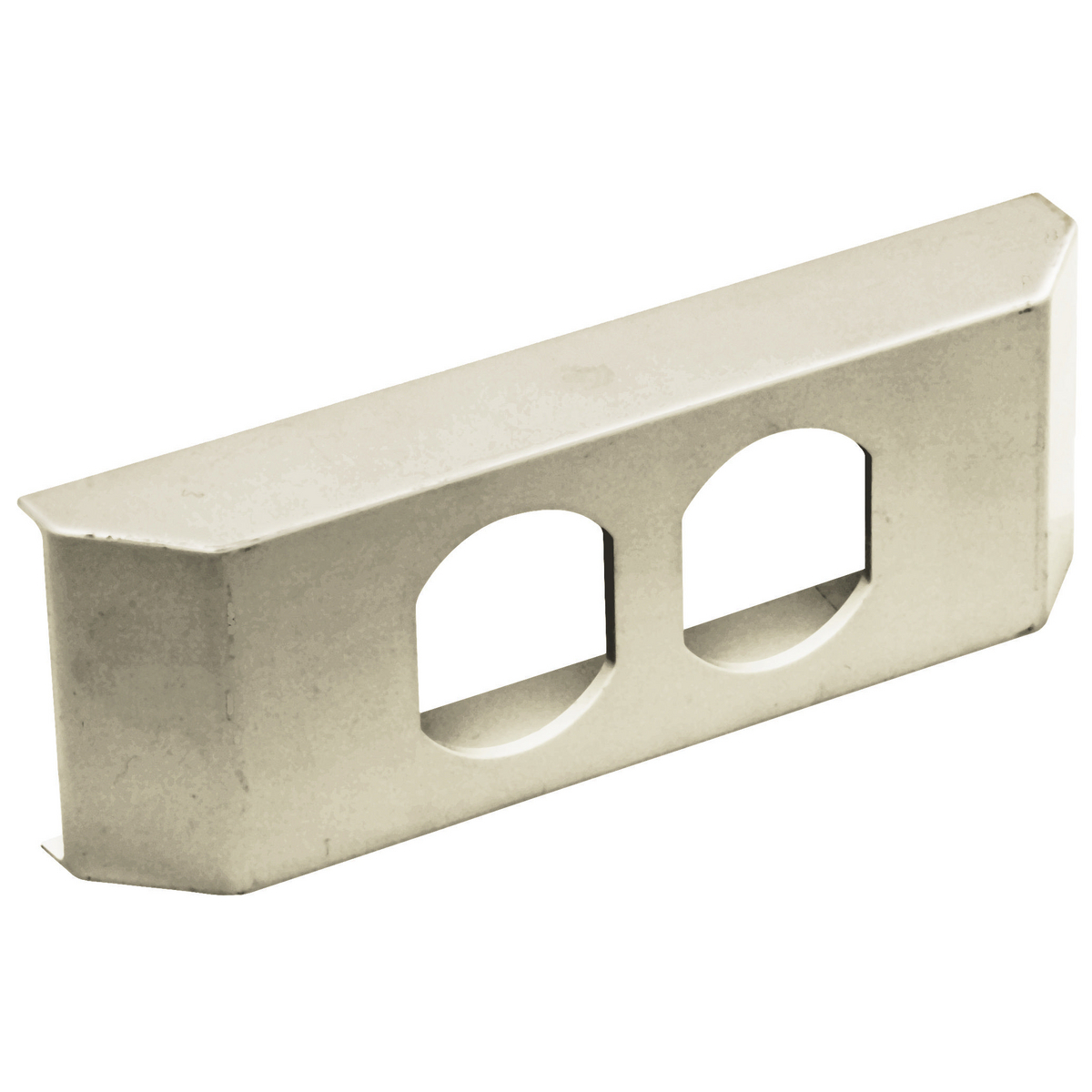 HBL24106DRK Standard Duplex Bracket and Frame, For Use With HBL2400 Series Metal Raceway, Rolled Steel, Ivory