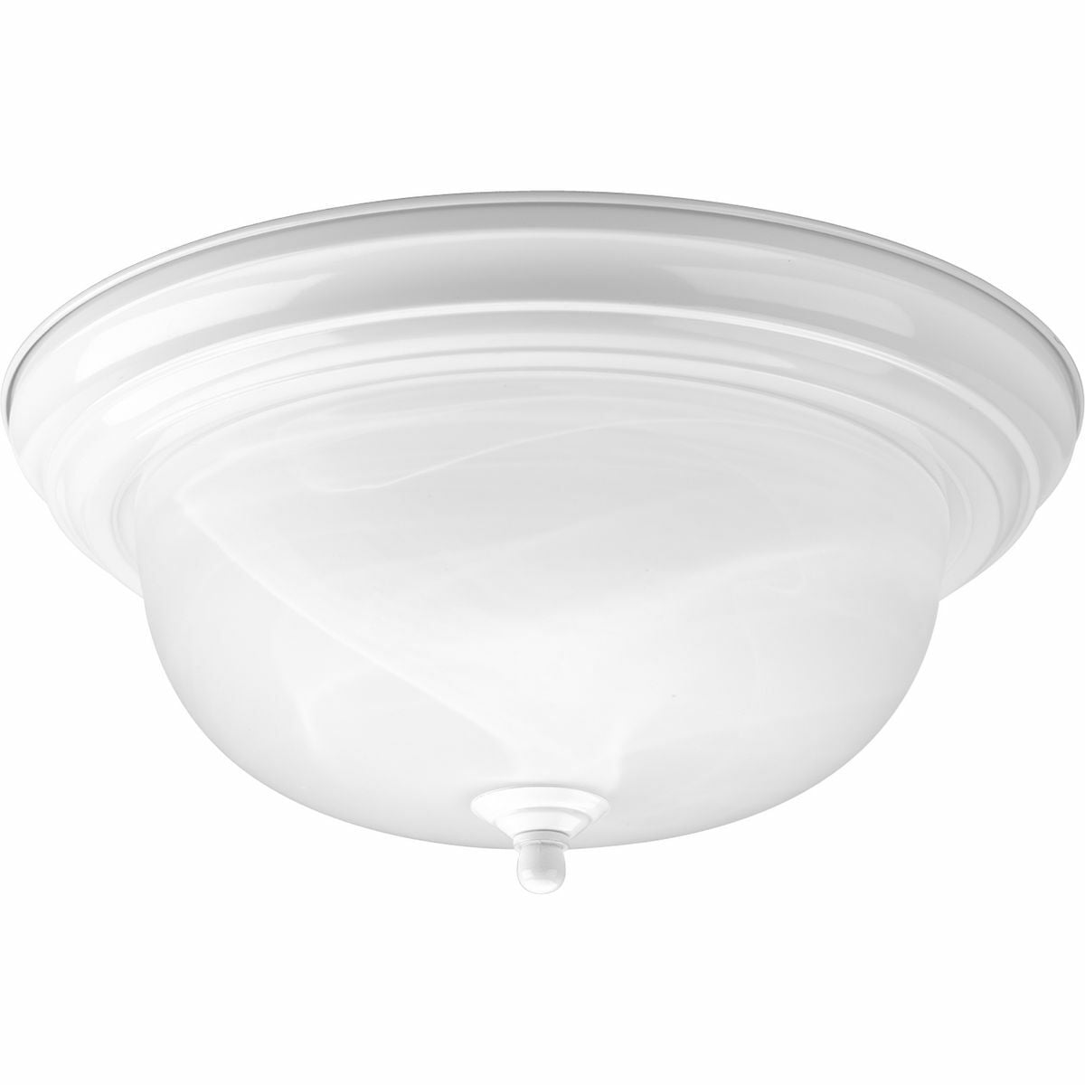 P3925-30 Melon Close-to-Ceiling Fixture, (2) A19 Lamp, 120 V AC, Painted Housing