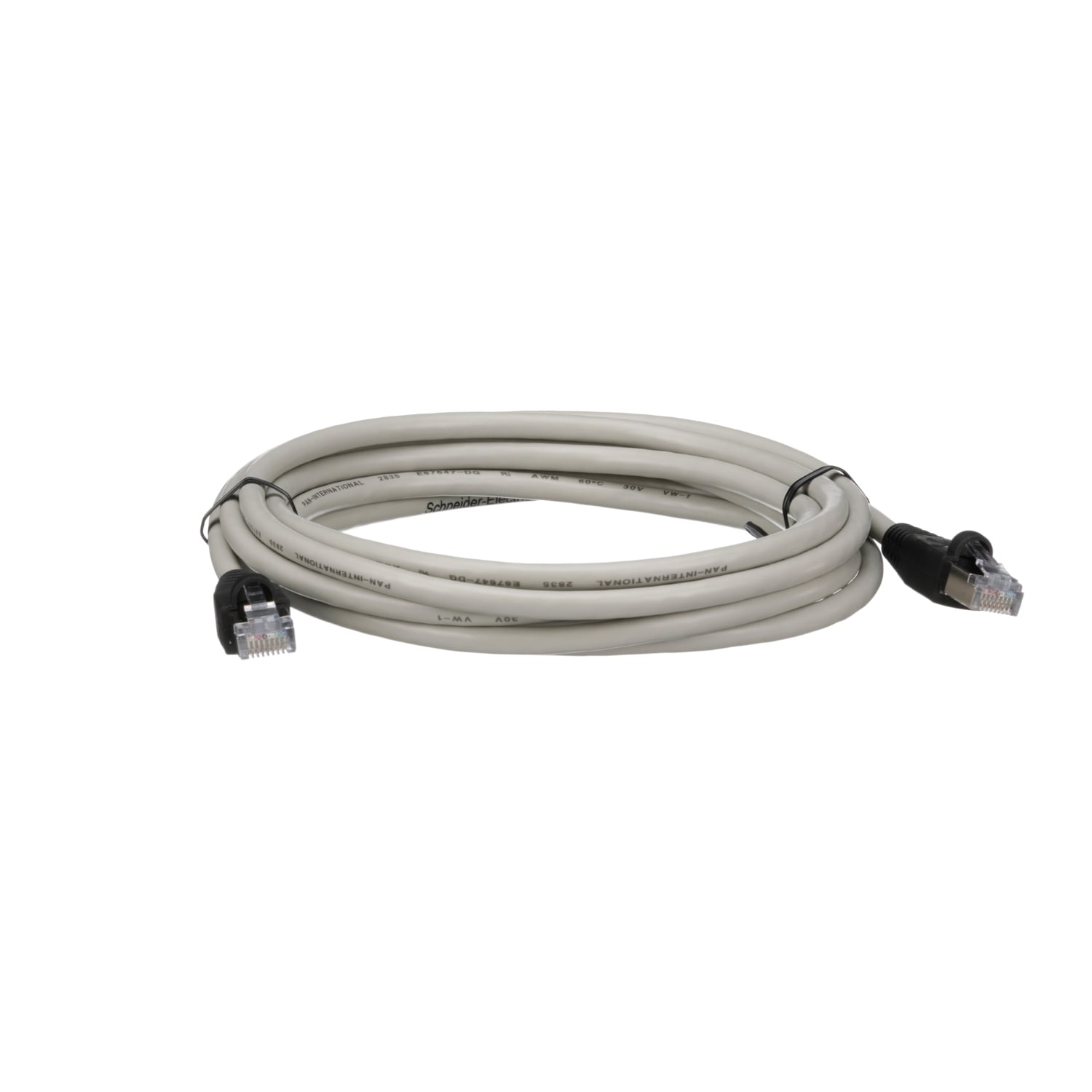 VW3A1104R30 Altivar Remote Cable, For Use With Altivar Remote Graphic Display Terminal and Servo Drive, (2) RJ45 Male
