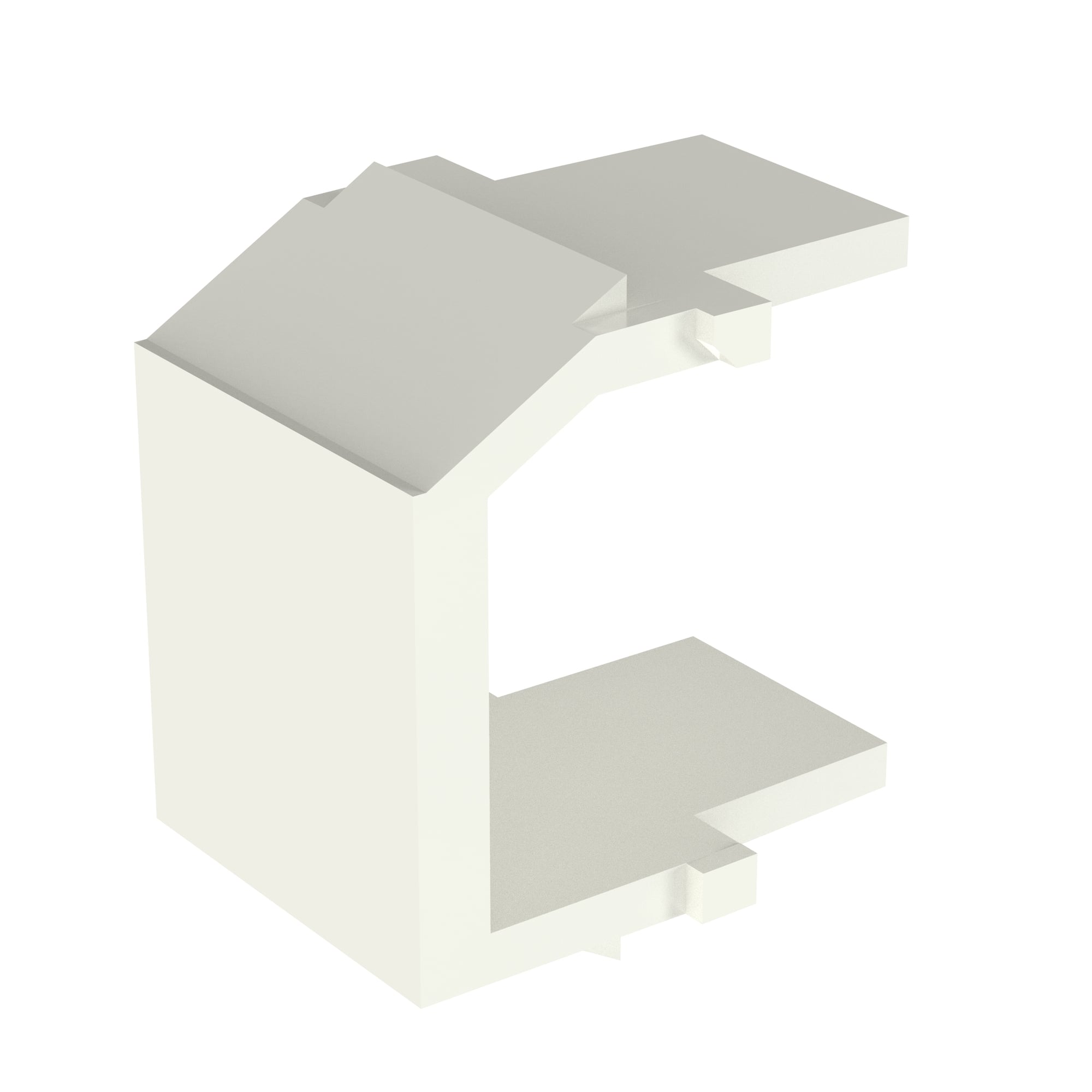 NKBMIW-X NetKey Blank Module, ABS, Off-White