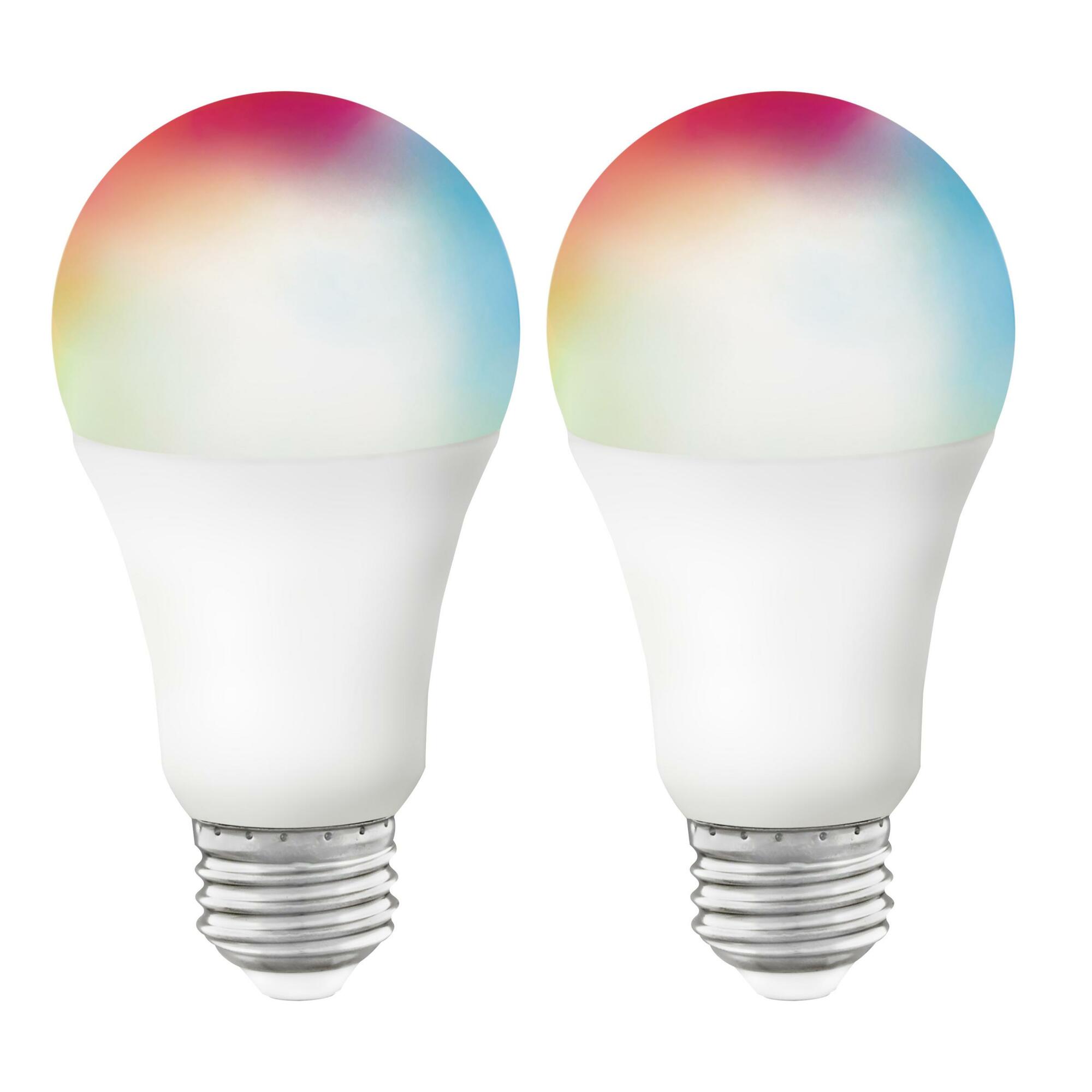 S11253 Type A Smart Dimmable LED Lamp, 9.5 W, 60 W Incandescent Equivalent, E26 Lamp, A19 Shape, 800 Lumens