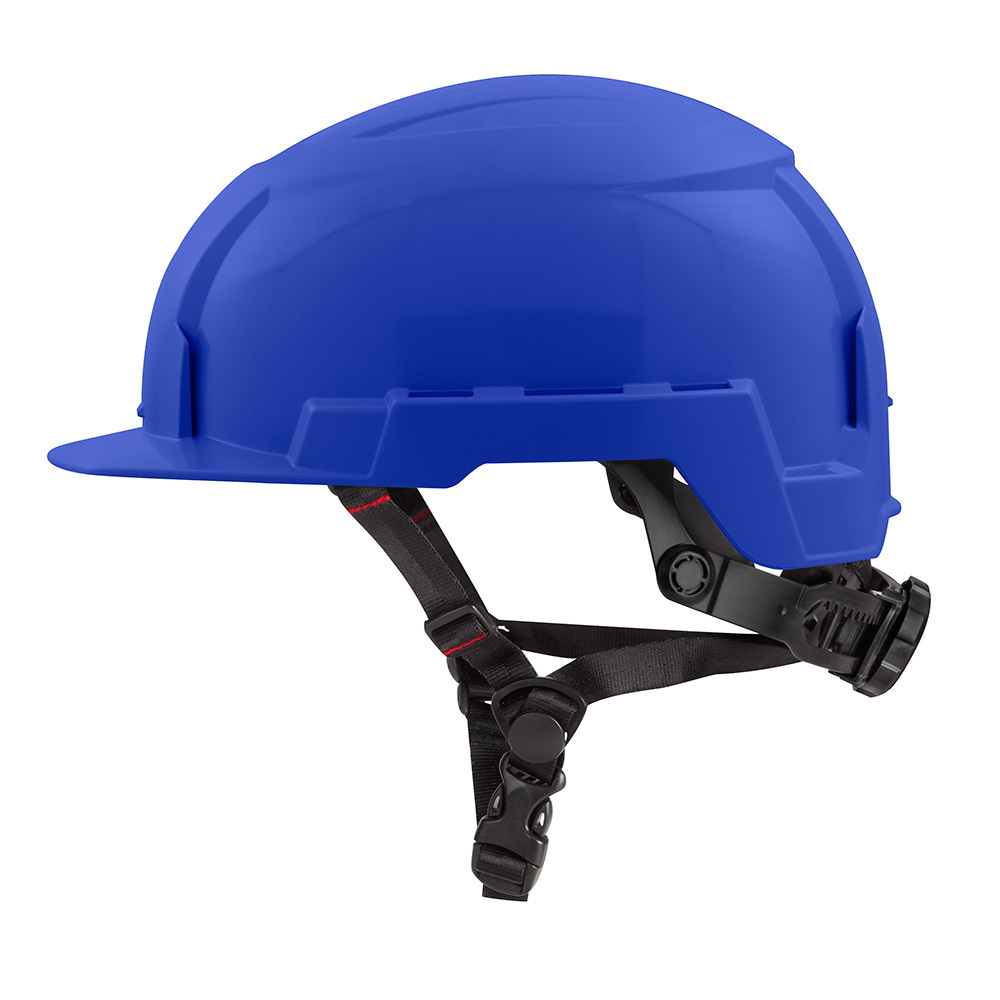 48-73-1325 Adjustable Front Brim Safety Helmet, LEXAN Polycarbonate, Padded Suspension, ANSI Electrical Class Rating: Class E, ANSI Impact Rating: Type II, Swing Wheel Ratchet Adjustment