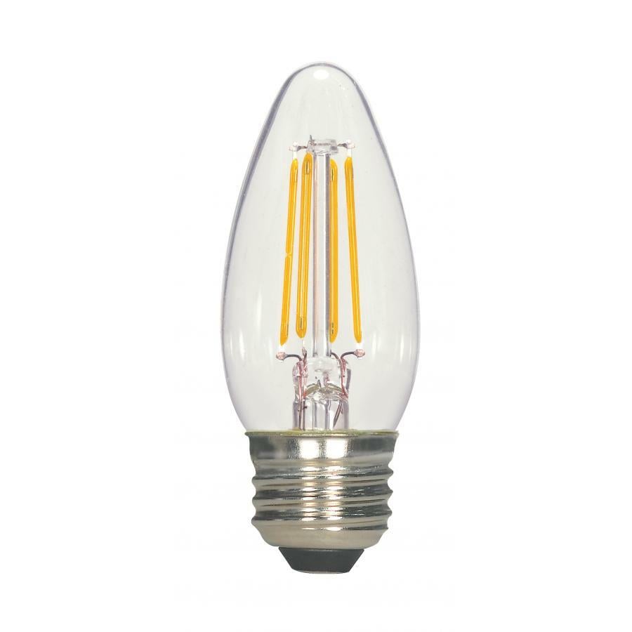S8609 Dimmable LED Lamp, 4.5 W, 40 W Incandescent Equivalent, E26 Lamp, C11 Shape, 450 Lumens
