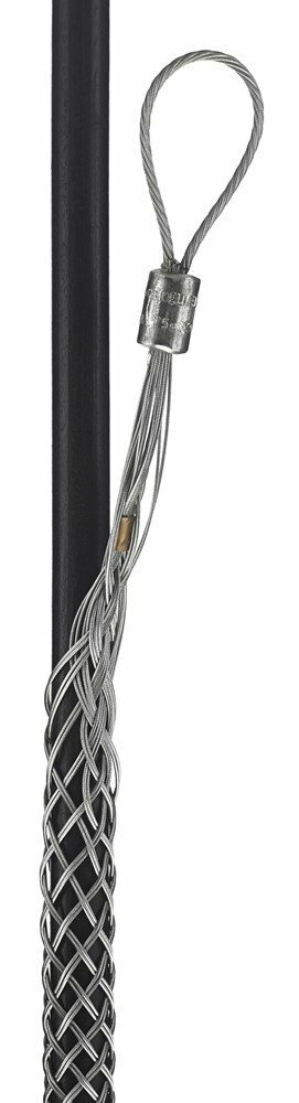 03308005 Standard Non-Mounted Slack Pulling Grip, 1.25 to 1.49 in Dia Cable, 16 in L Mesh, 1080 lb Load, Galvanized Steel
