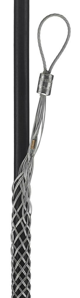 03308009 Standard Non-Mounted Slack Pulling Grip, 2.5 to 2.99 in Dia Cable, 20 in L Mesh, 2200 lb Load, Galvanized Steel