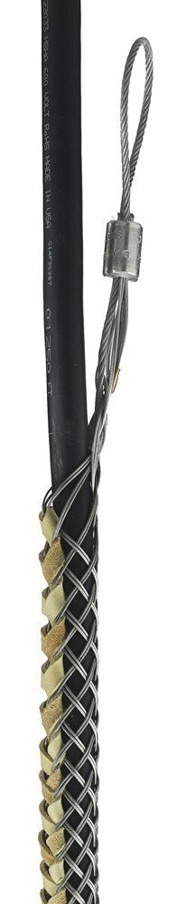 03309015 Standard Long Non-Mounted Slack Pulling Grip, 1.5 to 1.99 in Dia Cable, 25 in L Mesh, 800 lb Load, Galvanized Steel