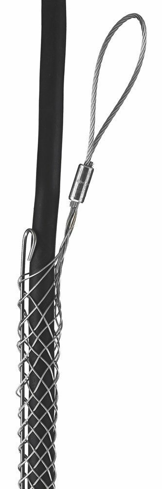03310007 Standard Non-Mounted Slack Pulling Grip, 1.75 to 1.99 in Dia Cable, 16 in L Mesh, 1520 lb Load, Galvanized Steel