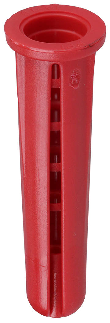 22 Screw Anchor With Collar, 1 in OAL, Plastic