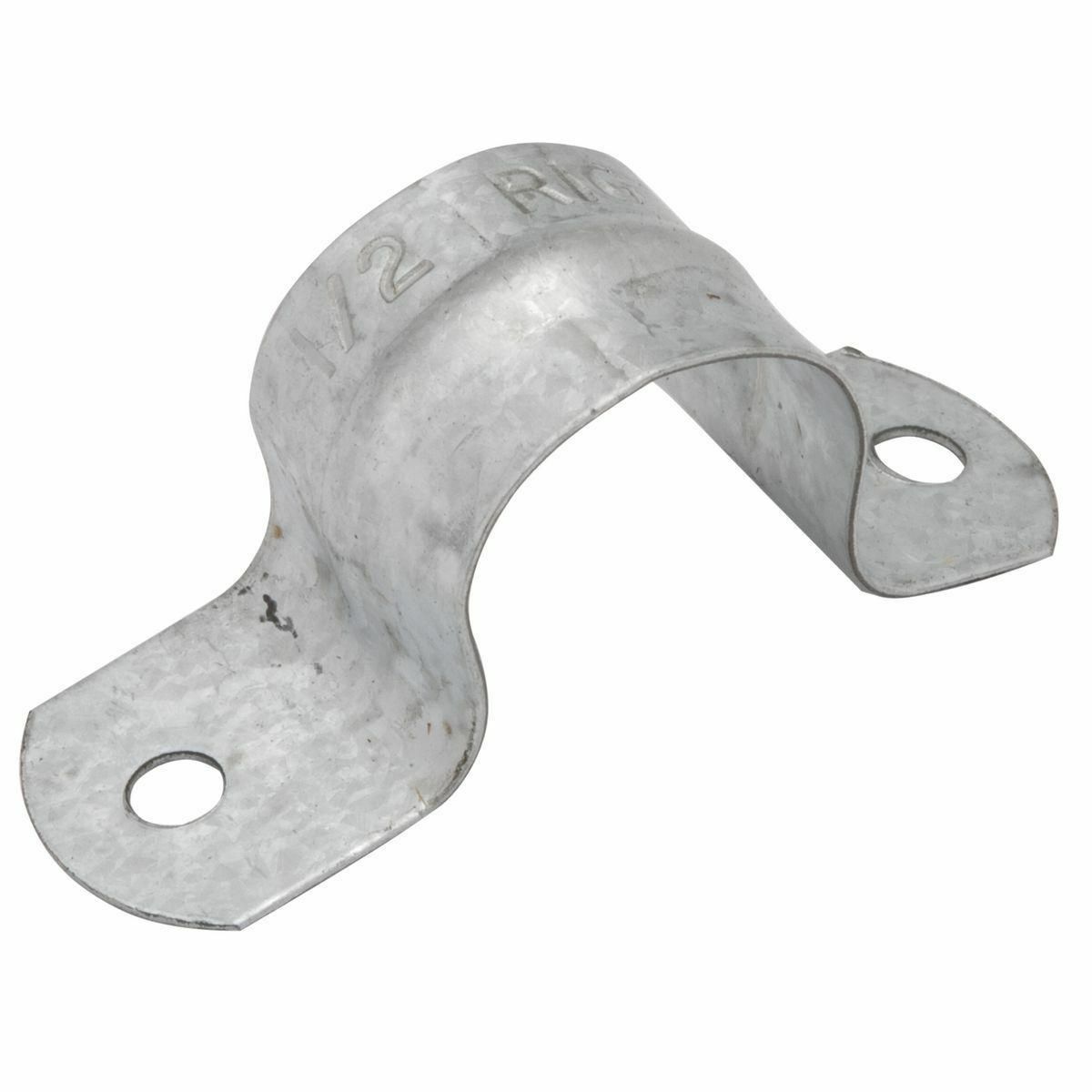 2234 2-Hole 1-Piece Conduit Strap, 1 in, For Use With IMC/Liquidtight Flexible Non-Metallic/Rigid Conduit, Steel, Electro-Plated Zinc