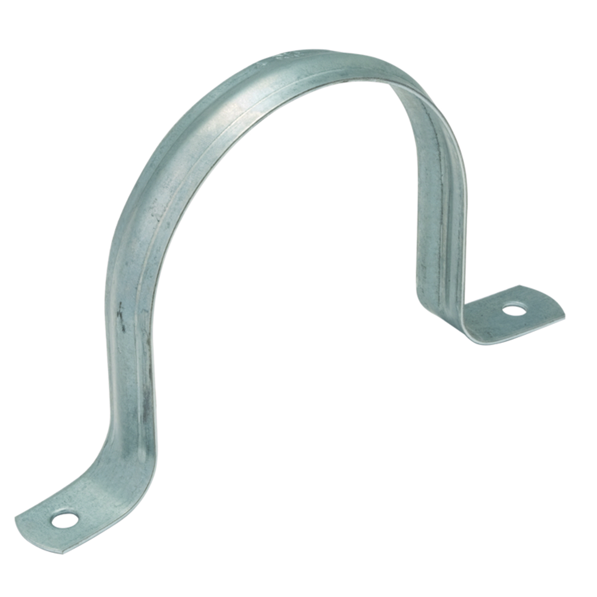 2242 2-Hole 1-Piece Conduit Strap, 4 in, For Use With IMC/Liquidtight Flexible Non-Metallic/Rigid Conduit, Steel, Electro-Plated Zinc