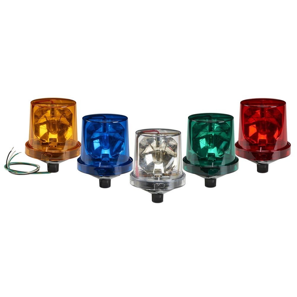 225X-120B Electraray 225X Flashing Warning Light, 120 V AC, Incandescent Lamp, 5-1/2 in Dia, Surface Mount, Blue Lens
