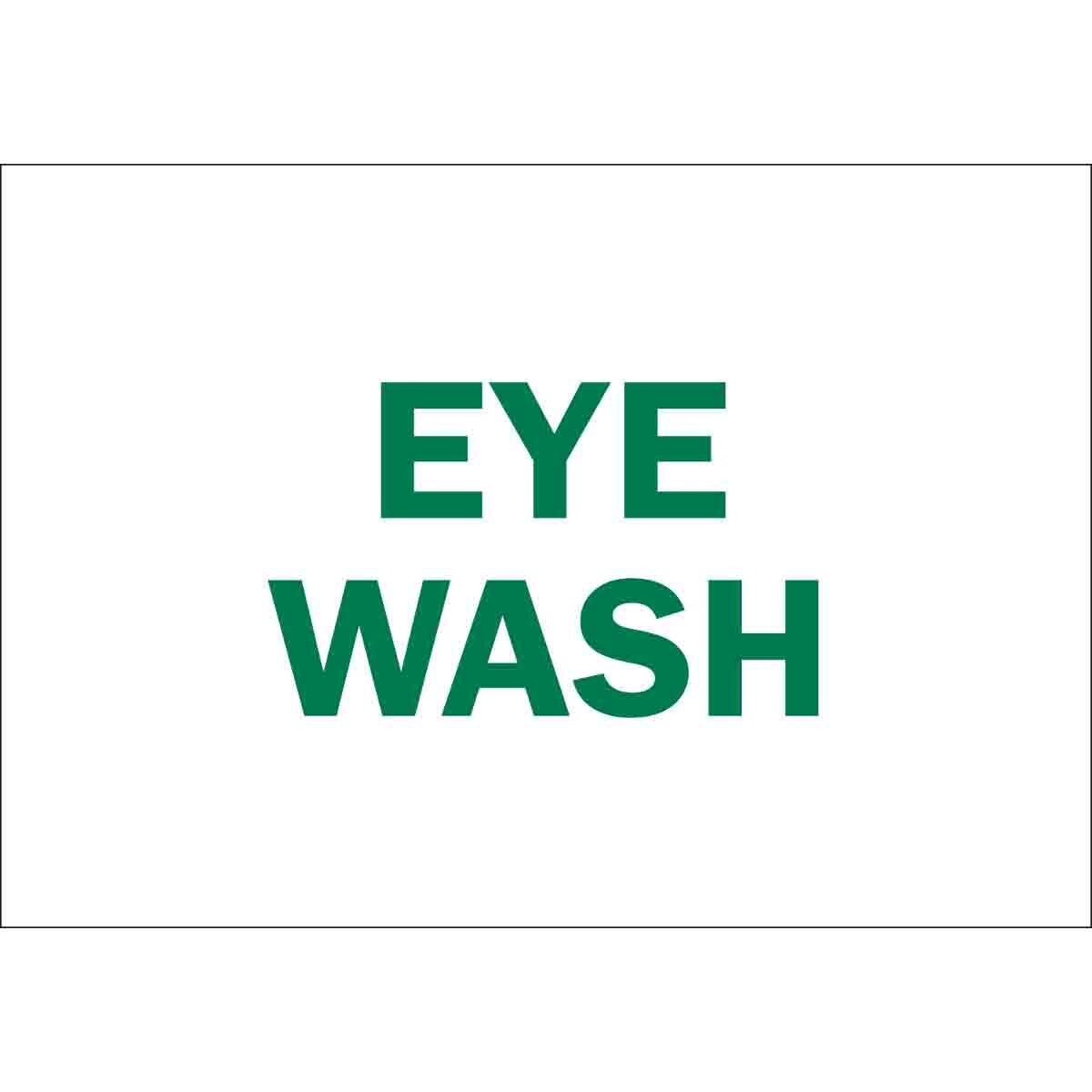 22662 Rectangular First Aid Sign, No Header, 10 in H x 14 in W, Green on White, B-401 Plastic, Fastened Mount