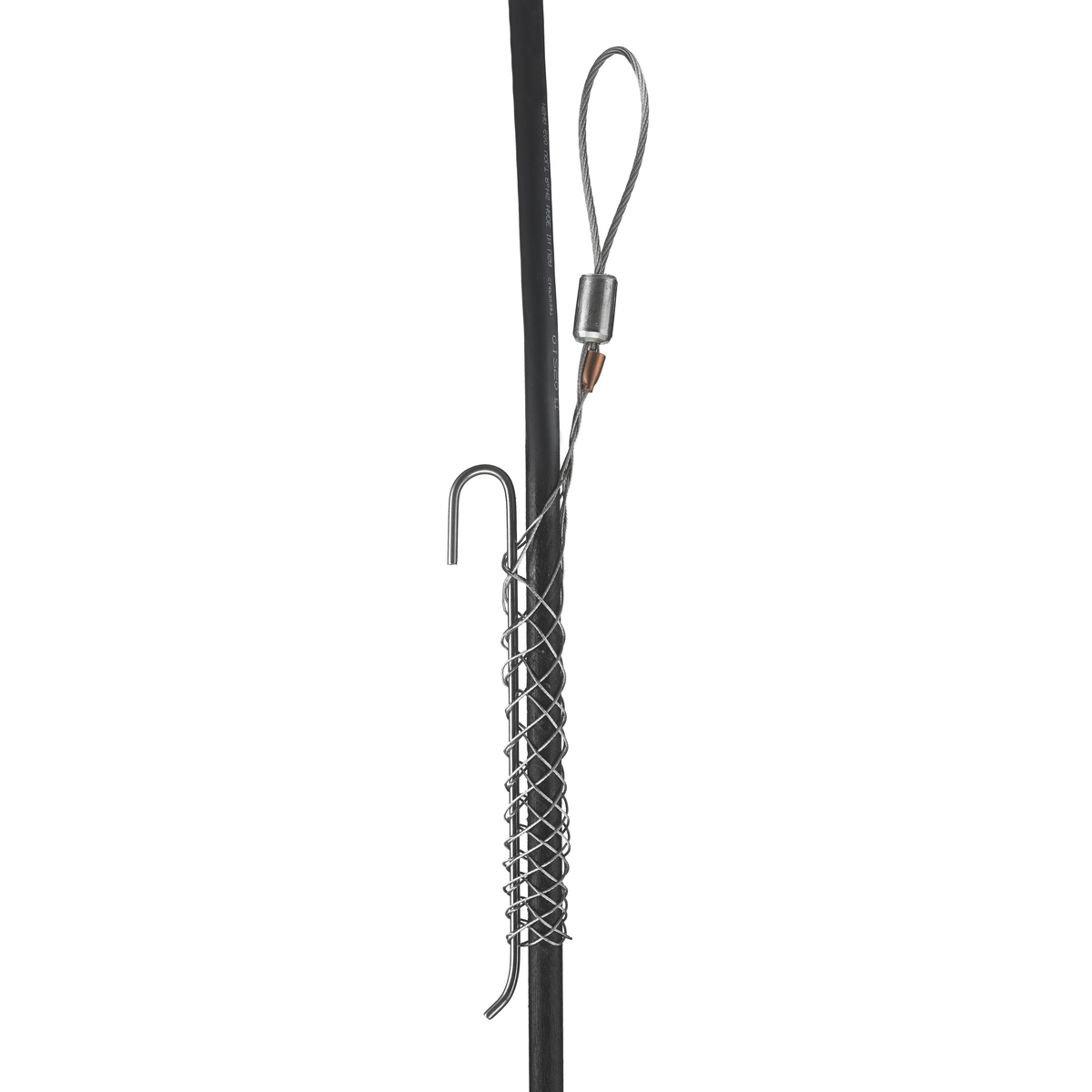 33291018 Standard Non-Mounted Slack Pulling Grip, 0.62 to 0.74 in Dia Cable, 8 in L Mesh, 240 lb Load, Galvanized Steel