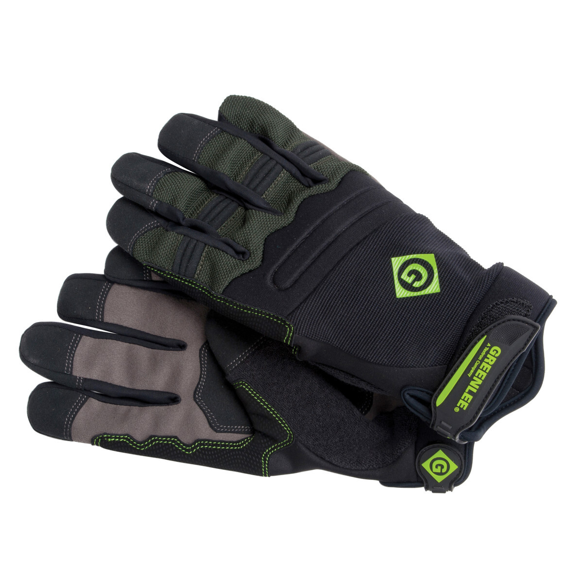 0358-14L 0358 Dexterity General Purpose Work Gloves, Work, Neoprene/Terry Cloth, Black, Adjustable Cuff, Unlined Lining