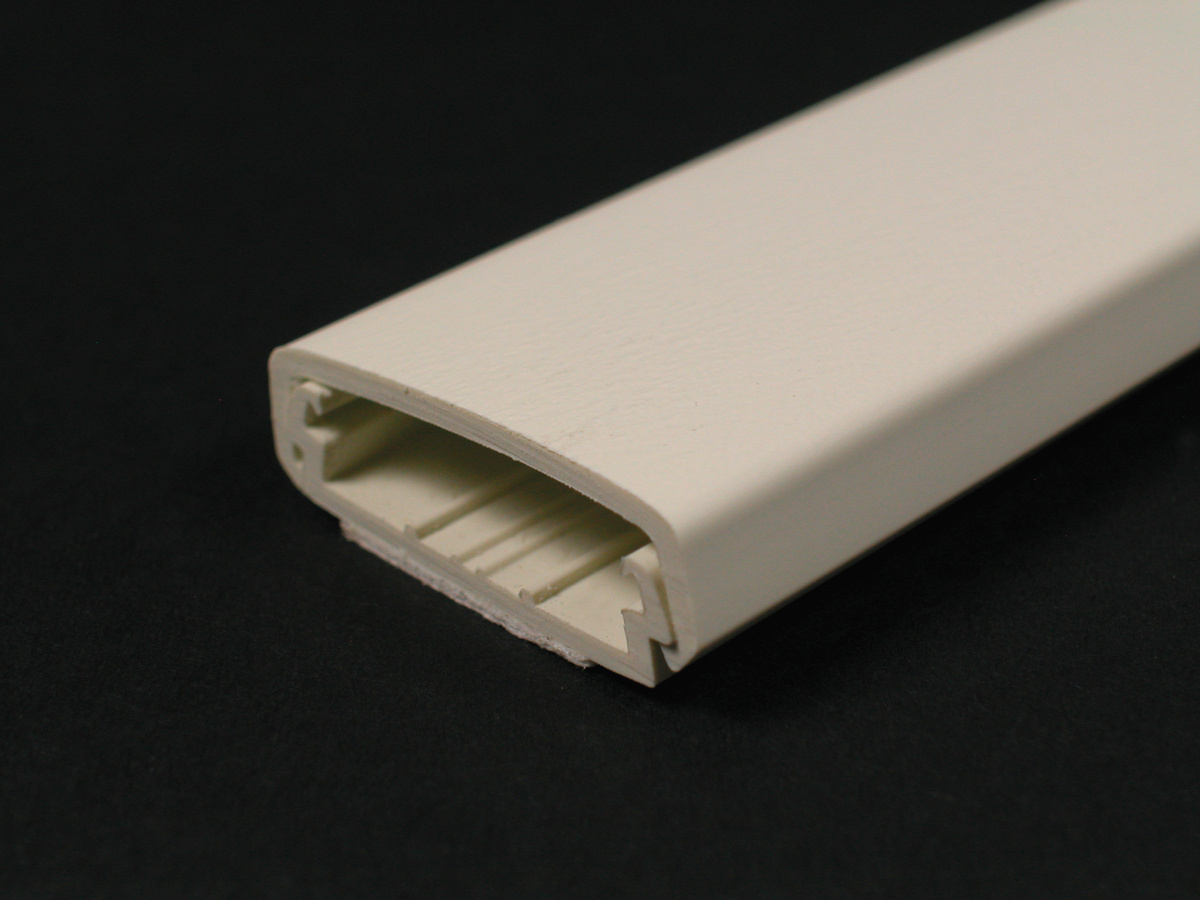 Raceway Base and Cover; 5 Ft x 2.25 In Width, Ivory