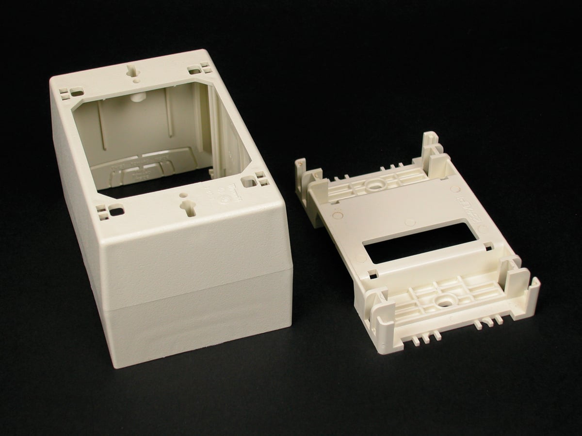 One-Gang Deep Device Box Fitting, Ivory