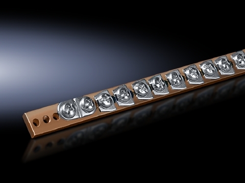 2364000 Type PE Grounding Busbar, 28 in L