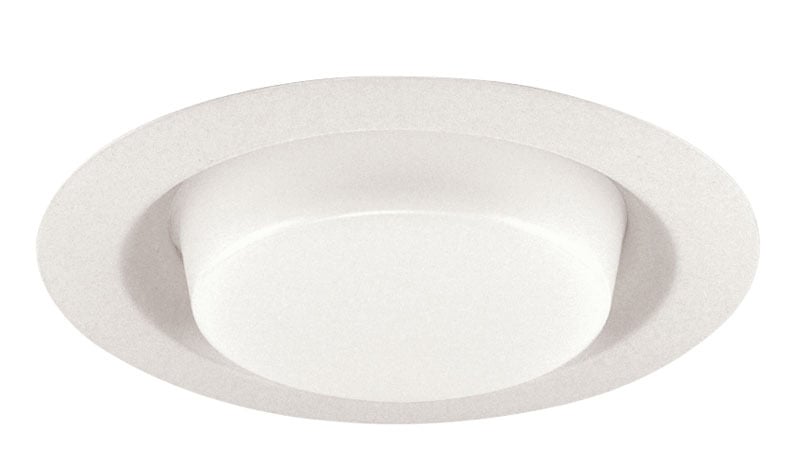 241 PW Lensed Drop Opal Trim With Reflector, 8 in OD, Incandescent Lamp, For Use With IC2, IC21, IC22, IC23, ICPL, PL613, PL618, ICPL626, TC2, TC2R, APT2 Series Housing