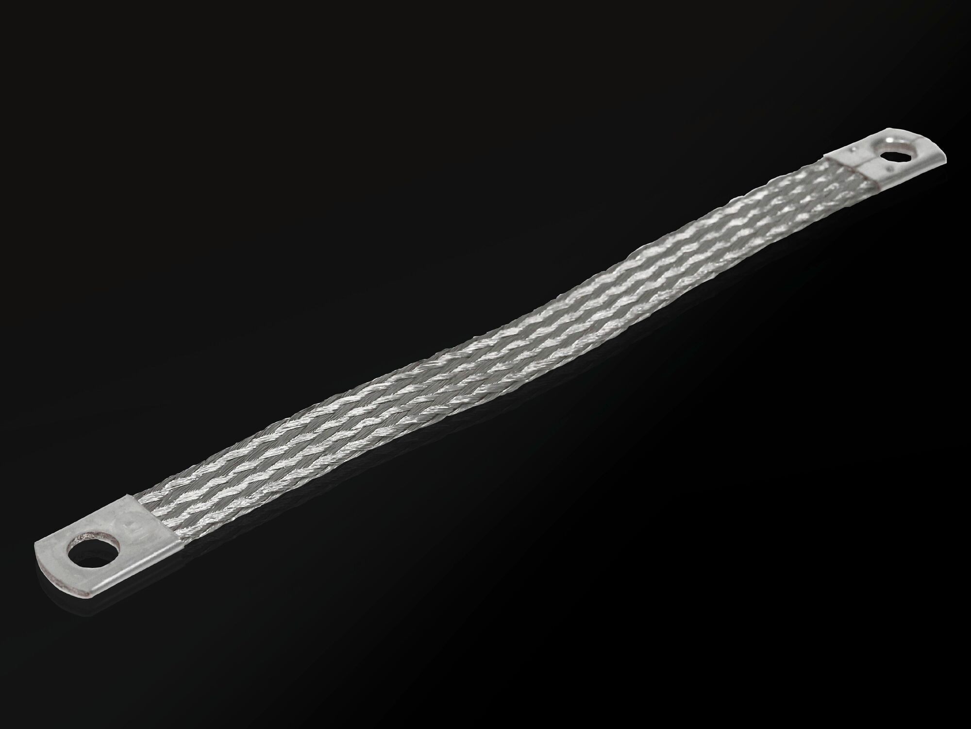 2412216 EMC Braid Ground Strap, 16 sq-mm, Copper, Tin Plated