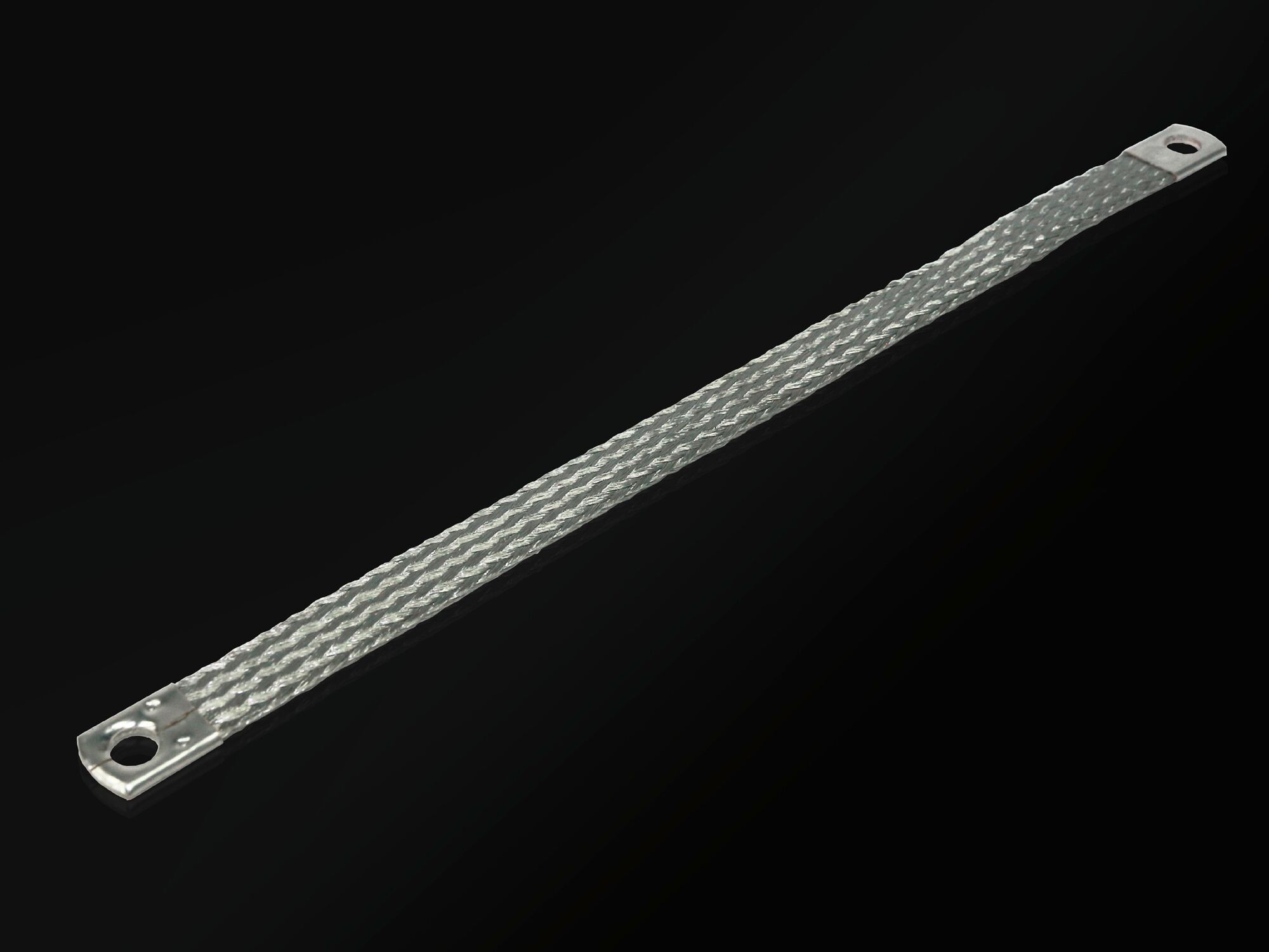 2412316 SZ Series M8 Connection Earthing Strap, Copper, Tin Plated