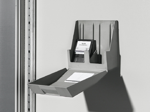 2446000 CD/DVD Box, For Use With External Mounting on Surfaces, 10 Number of Discs, Polyamide, Cement Gray