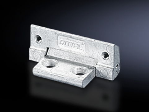 2449000 Standard Door Hinge, 4-Hole, 180 deg Door Opening Angle, For Use With AE Enclosure, Standard Door, Die Cast Zinc
