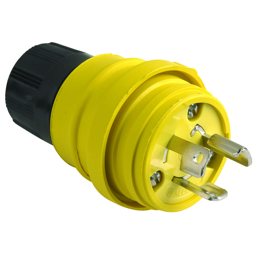 24W34 Watertight NEMA 4X/6P Locking Plug,Yellow