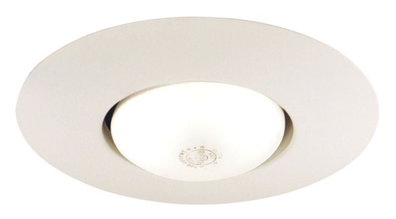 250 WH Round Open Frame Trim, 6 in ID x 7-5/8 in OD, Incandescent Lamp, For Use With IC2, TC2, TC2R, IC21, IC21R and APT2 Series Housing