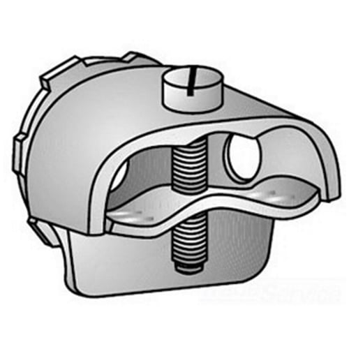 25-38C Type 25-38C Duplex Cable Connector With Locknut, 3/8 in Trade, 7/32 to 17/32 in Cable Openings, For Use With 14 to 2, 10 to 2 AWG Combination of Sizes Armored Cable, Malleable Iron, Zinc Plated