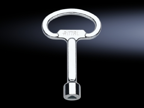 2545000 Standard Triangular Enclosure Key, For Use With SZ Series Enclosure, Die Cast Zinc