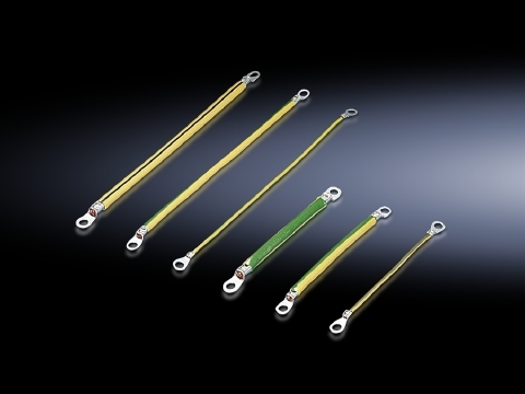 2565120 SZ Series M8 to M8 Connection Ground Strap With Ring Terminal