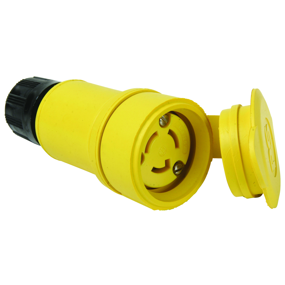 25W47 Turnlok Watertight NEMA 4X/6P Locking Connector, Yellow