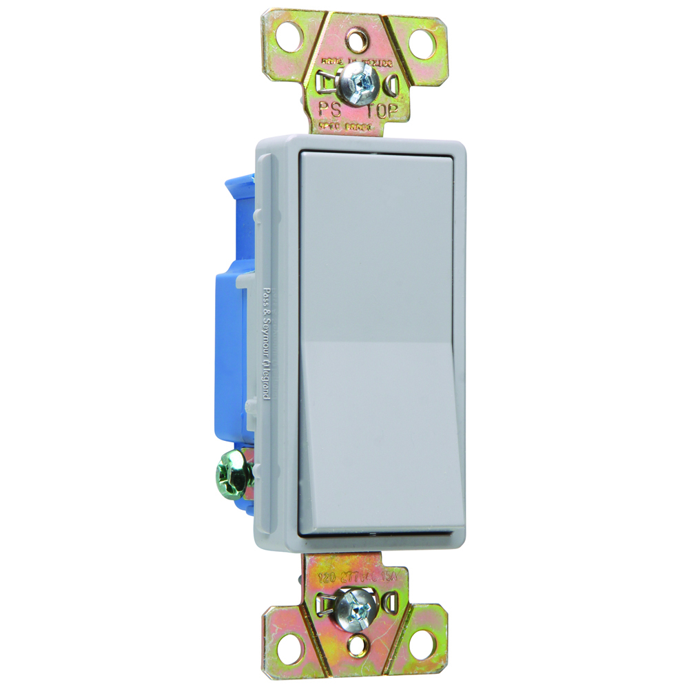 2601GRY 15 Amp 120V/277V Decorator Switch, Gray