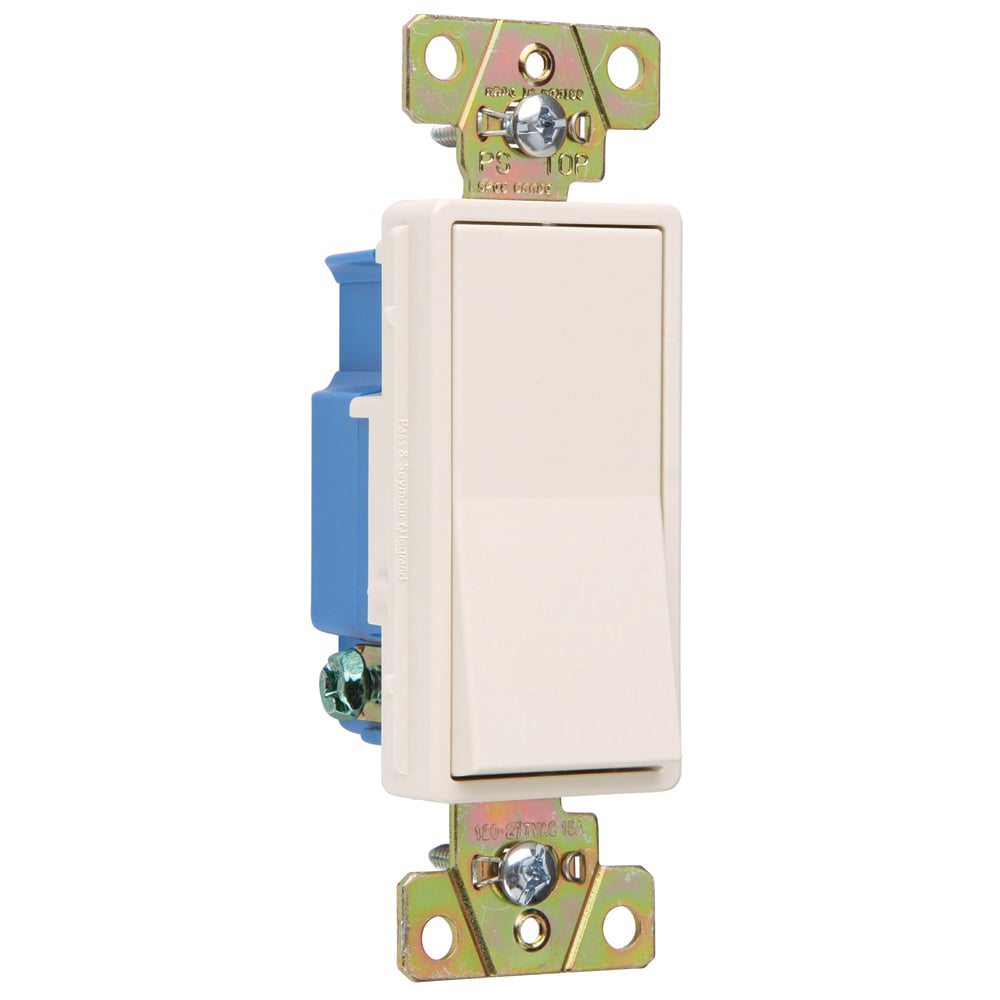 2601LA 15 Amp 120V/277V Decorator Switch, Light Almond