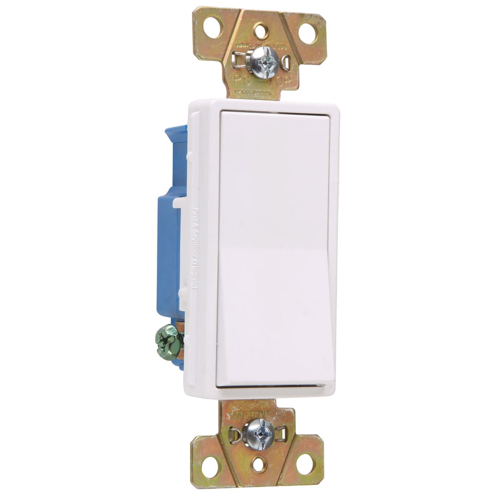 2601W 15 Amp 120V/277V Decorator Switch, White