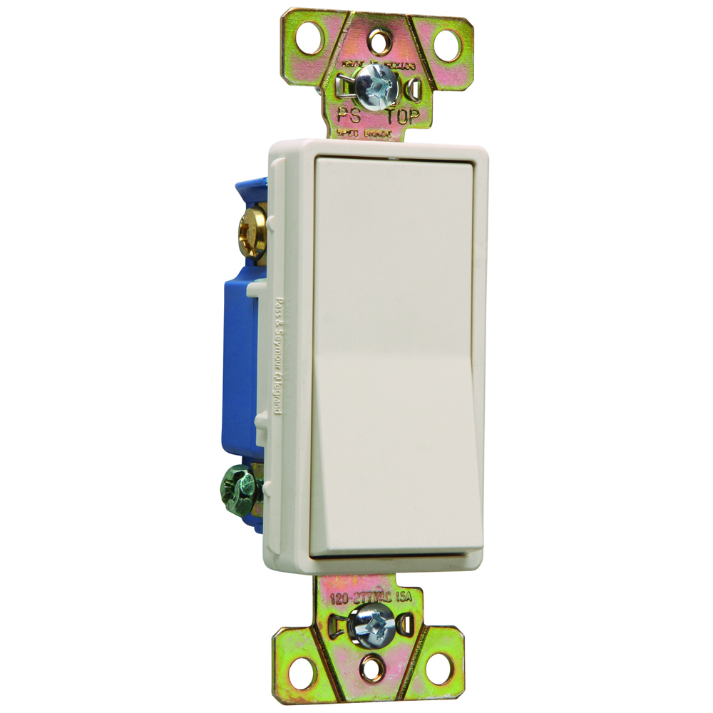 2603LA 15 Amp 347V Decorator Switch, Light Almond