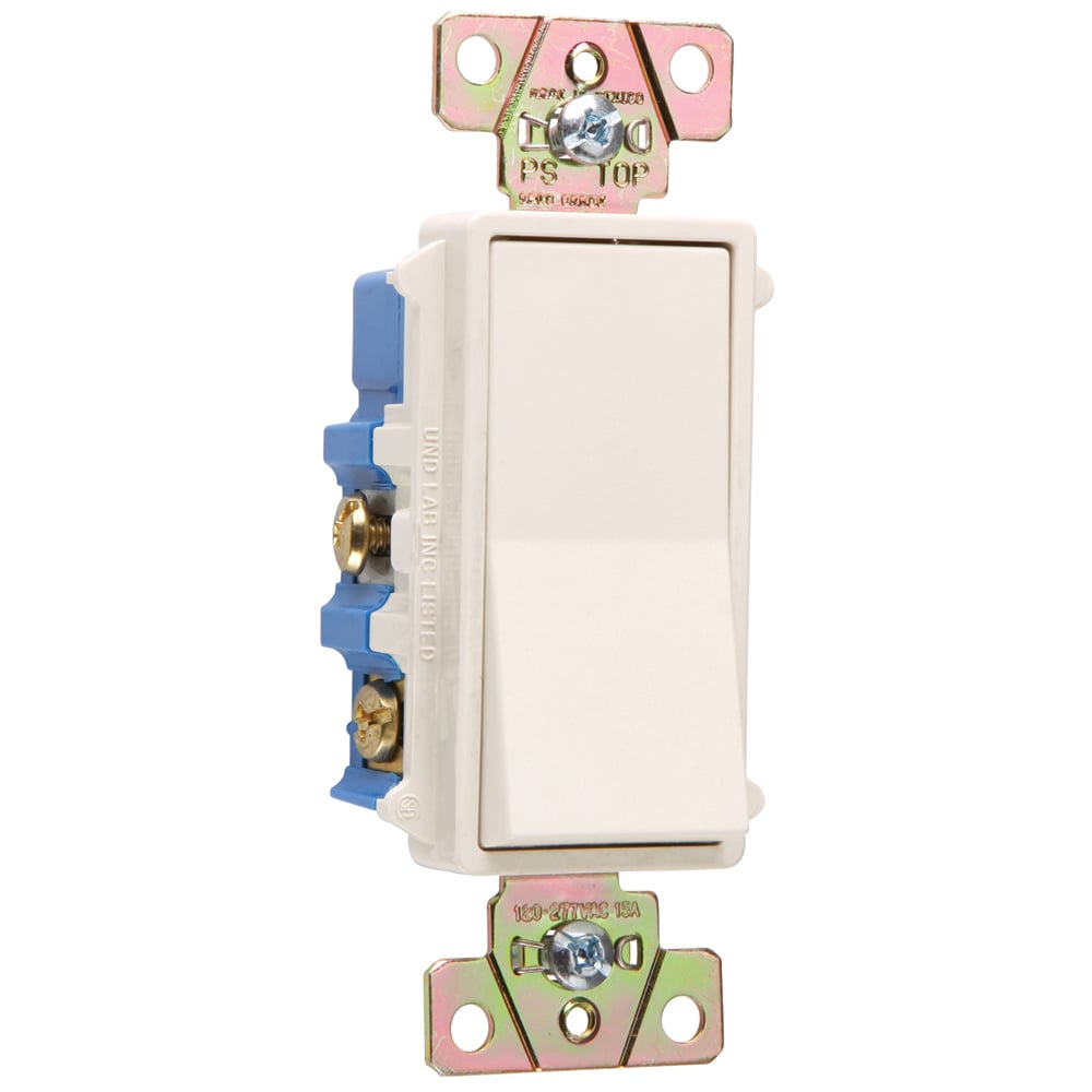 2604LA 15 Amp 120V/277V Decorator Switch, Light Almond