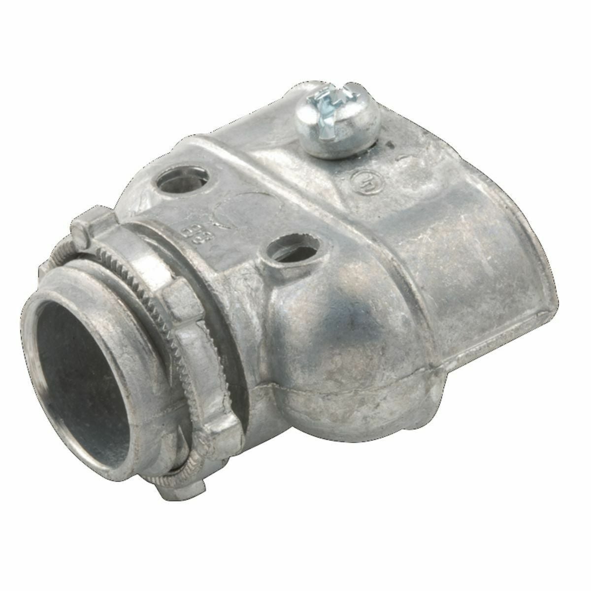 2611 Duplex Set Screw Cable Connector, 3/8 in Trade, Die Cast Zinc