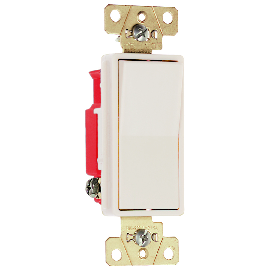 2623LA 20 Amp 120V/277V 3-Way Decorator Paddle Switch, Light Almond