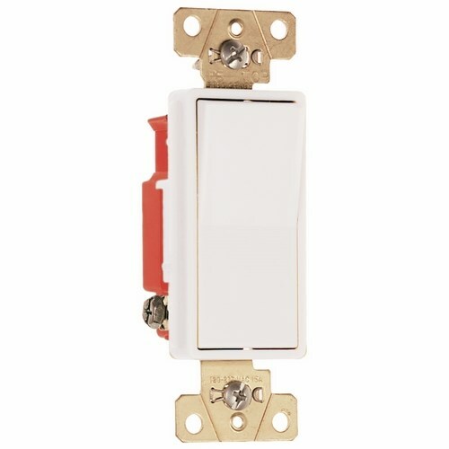 2623W Decorator Paddle Switch, 20 Amp, 120V/277V, White
