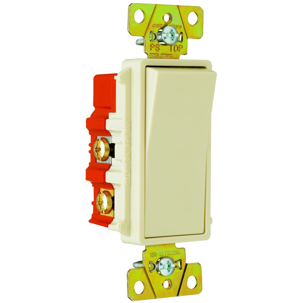 2624I 20 Amp 120V/277V 4-Way Decorator Paddle Switch, Ivory
