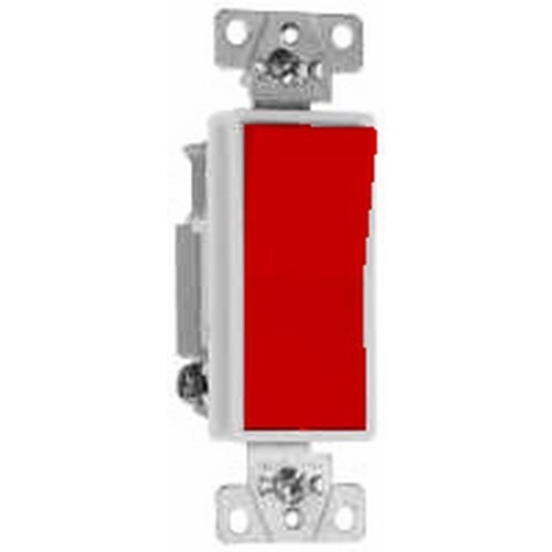 2624RED 20 Amp 120V/277V 4-Way Decorator Paddle Switch, Red