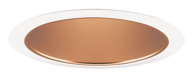 267 HZWH Adjustable Tapered Baffle Trim, 7-5/8 in OD, Incandescent Lamp, For Use With IC2, TC2, IC22, IC23, APT2 Series Housing