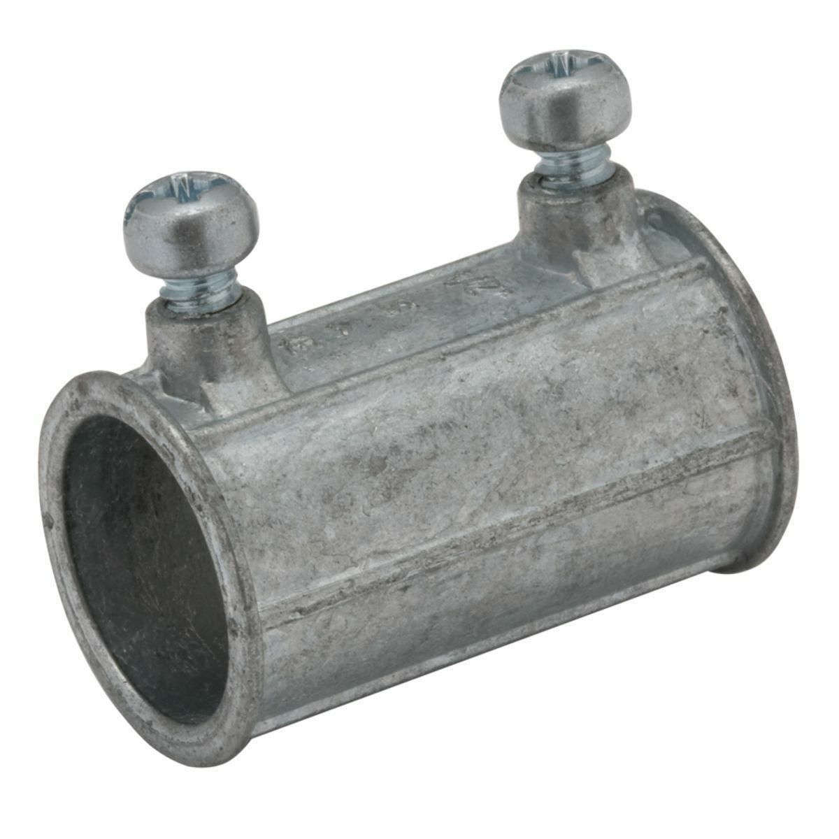 2672 Setscrew Conduit Coupling, 3 in, For Use With EMT/IMC/Rigid Conduit, Die Cast Zinc, Metallic
