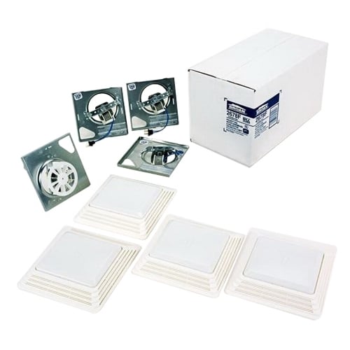 Broan 50 CFM Ventilation Fan/Light Finish Pack, 2.5 Sones
