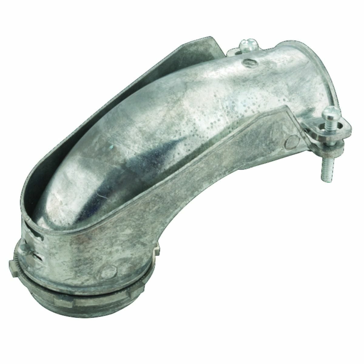 2698 Non-Insulated Squeeze Conduit Connector, 2 in Trade, 1-31/32 in Cable Openings, For Use With FMC, Die Cast Zinc