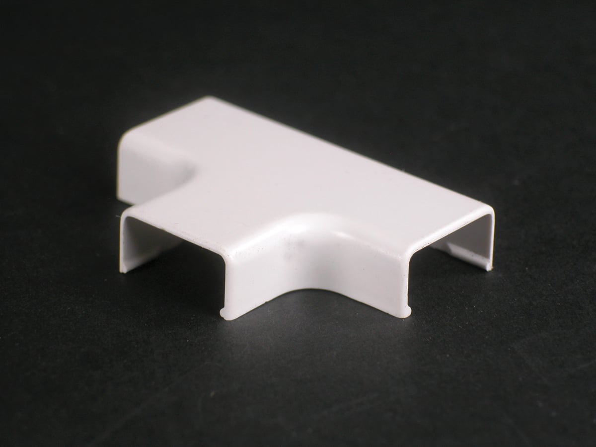 Non-Metallic Tee Fitting; Ivory