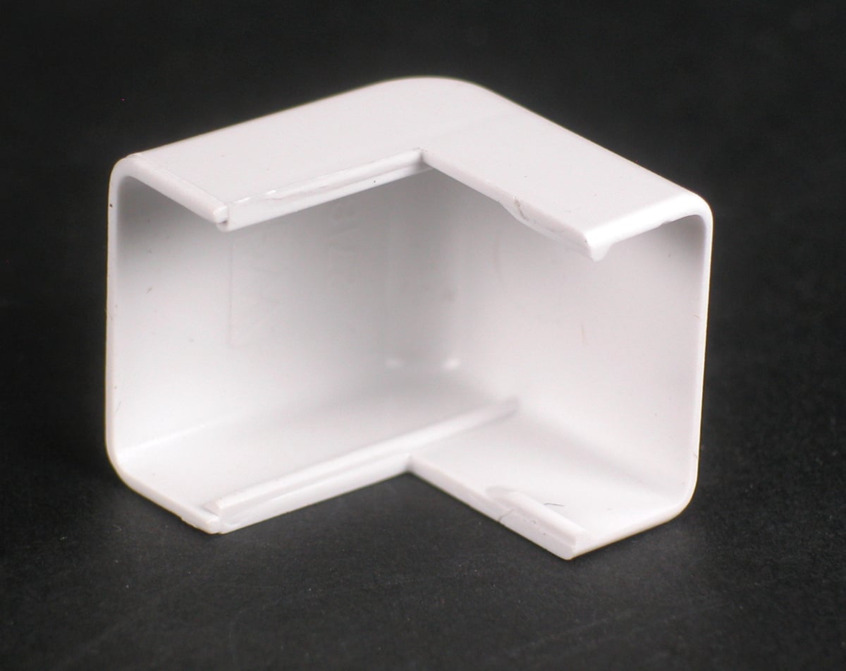 Non-Metallic, External Elbow, 2700 Series. Size: 1" Length. PVC, White.